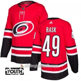 Barn Ishockey Carolina Hurricanes Tröja Victor Rask 49 Adidas 2017-2018 Röd Authentic